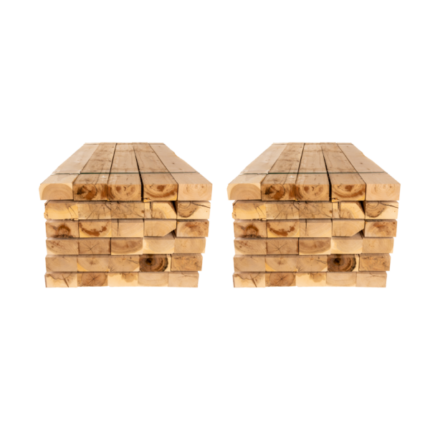 20 x Traverses en chêne 1200 x 200 x 100 mm (Non traité)