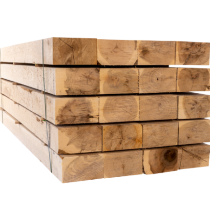 Pack de 25 x Poutres en Chêne – 2400 x 125 x 125 mm